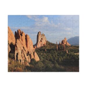 Unique Rock Formations Puzzle at Garden of the Gods Colorado Springs - Scenic Landscape Jigsaw Puzzle, Original Photography