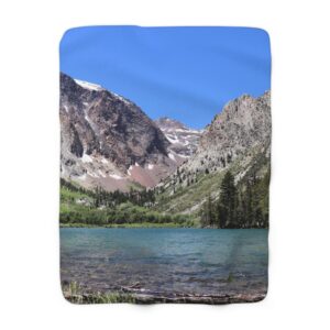 Parker Lake Sherpa Fleece Blanket Featuring Ansel Adams Wilderness Scenic Photography - Cozy Outdoor and Home Throw, Original Photograph