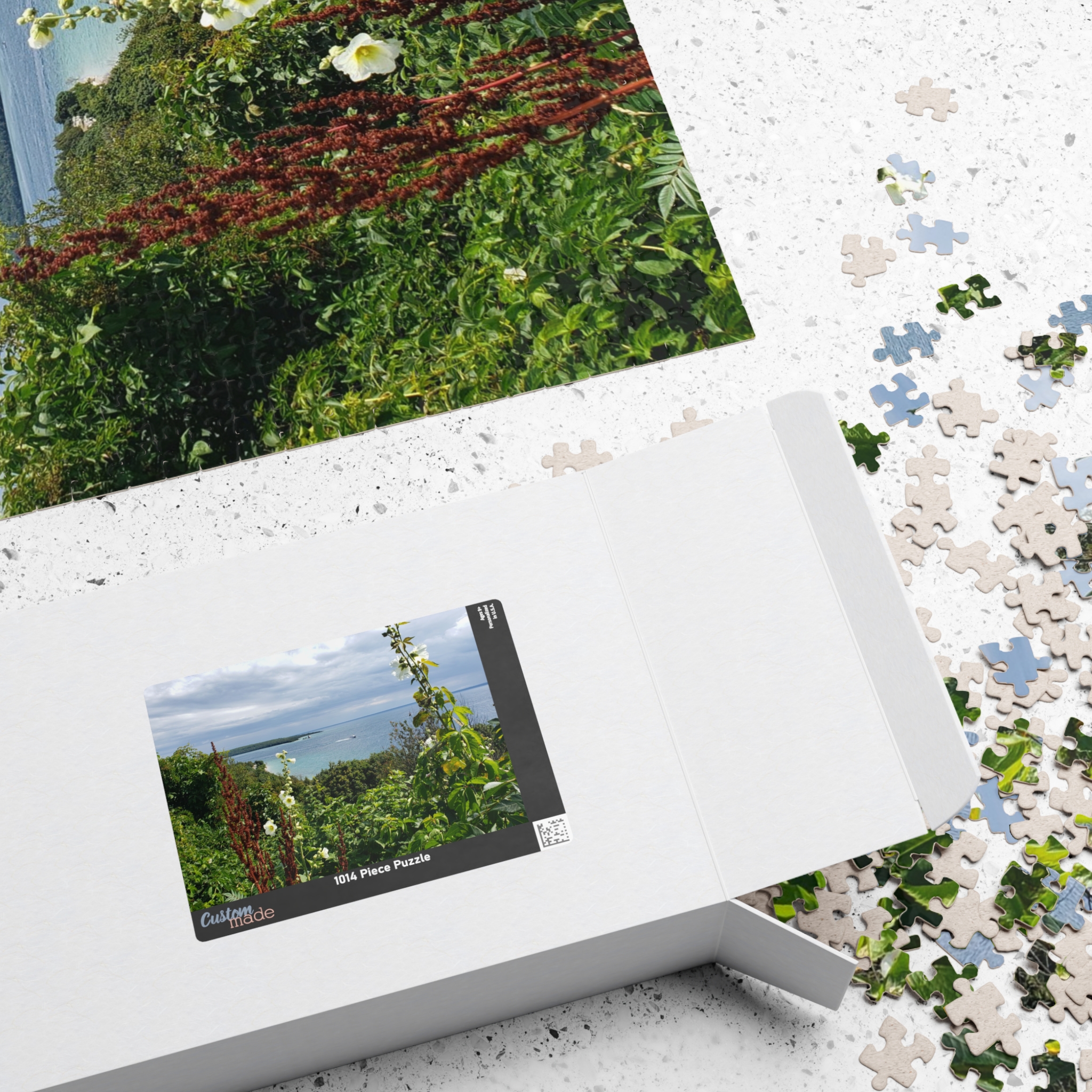 Puzzle Featuring View over Lake Huron from West Bluff, Mackinac Island - Scenic Landscape Photography Puzzle, Original Photograph - Image 16