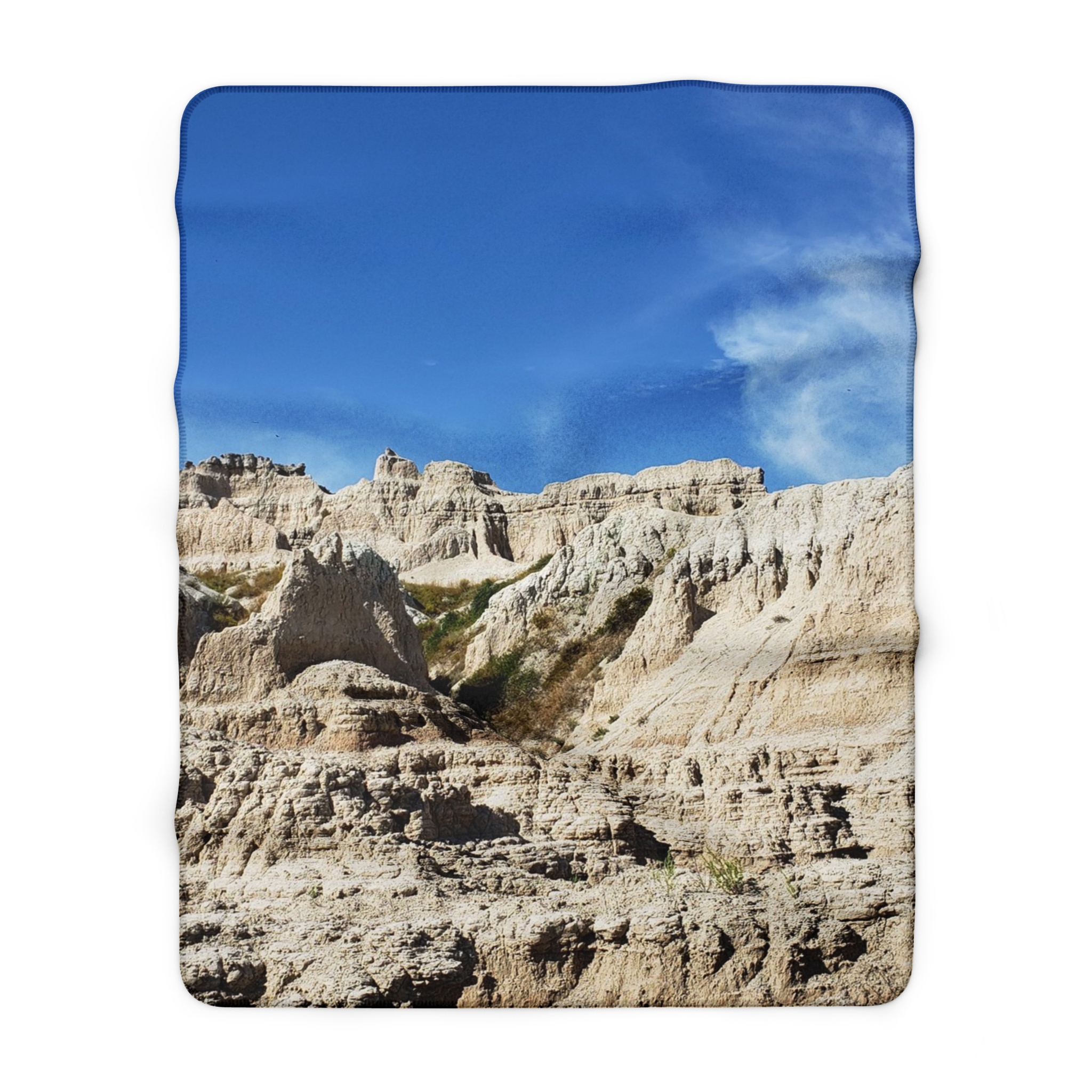 Sandstone Buttes Sherpa Fleece Blanket Featuring Badlands National Park Photography - Cozy, Warm, and Scenic Throw, Original Photograph - Image 9