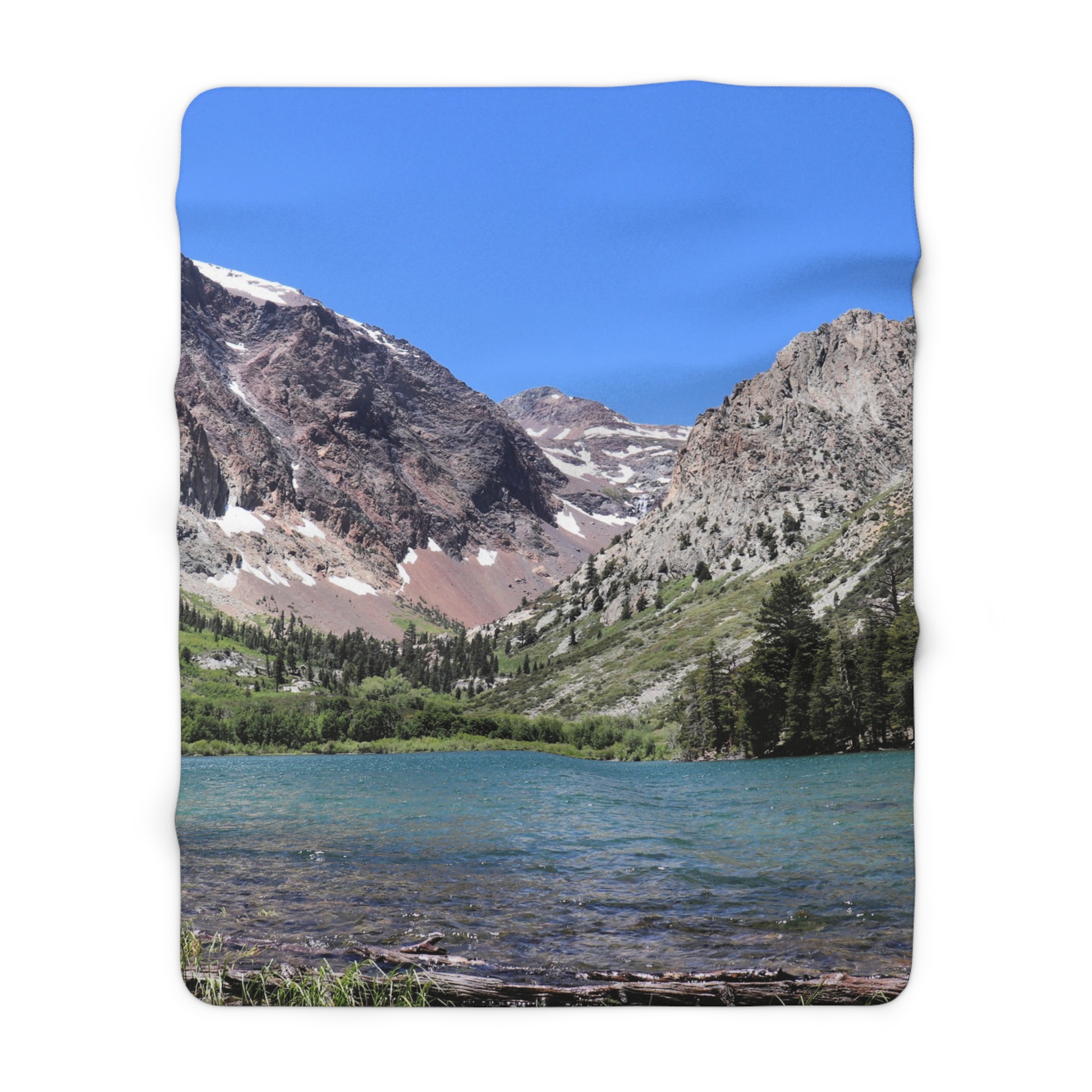Parker Lake Sherpa Fleece Blanket Featuring Ansel Adams Wilderness Scenic Photography - Cozy Outdoor and Home Throw, Original Photograph - Image 5