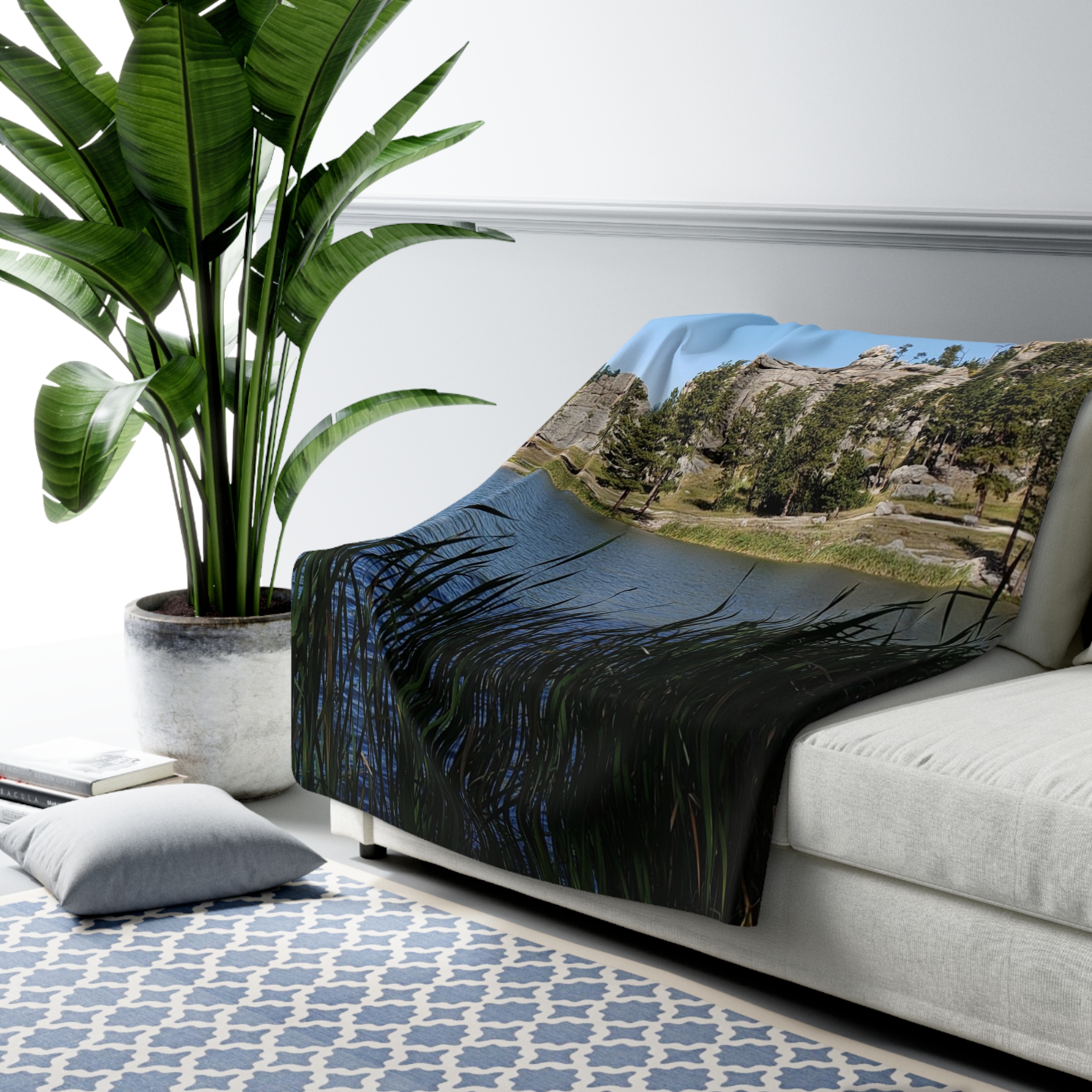 Sylvan Lake Sherpa Fleece Blanket Featuring Custer State Park South Dakota Landscape Photography, Original Photograph - Image 7