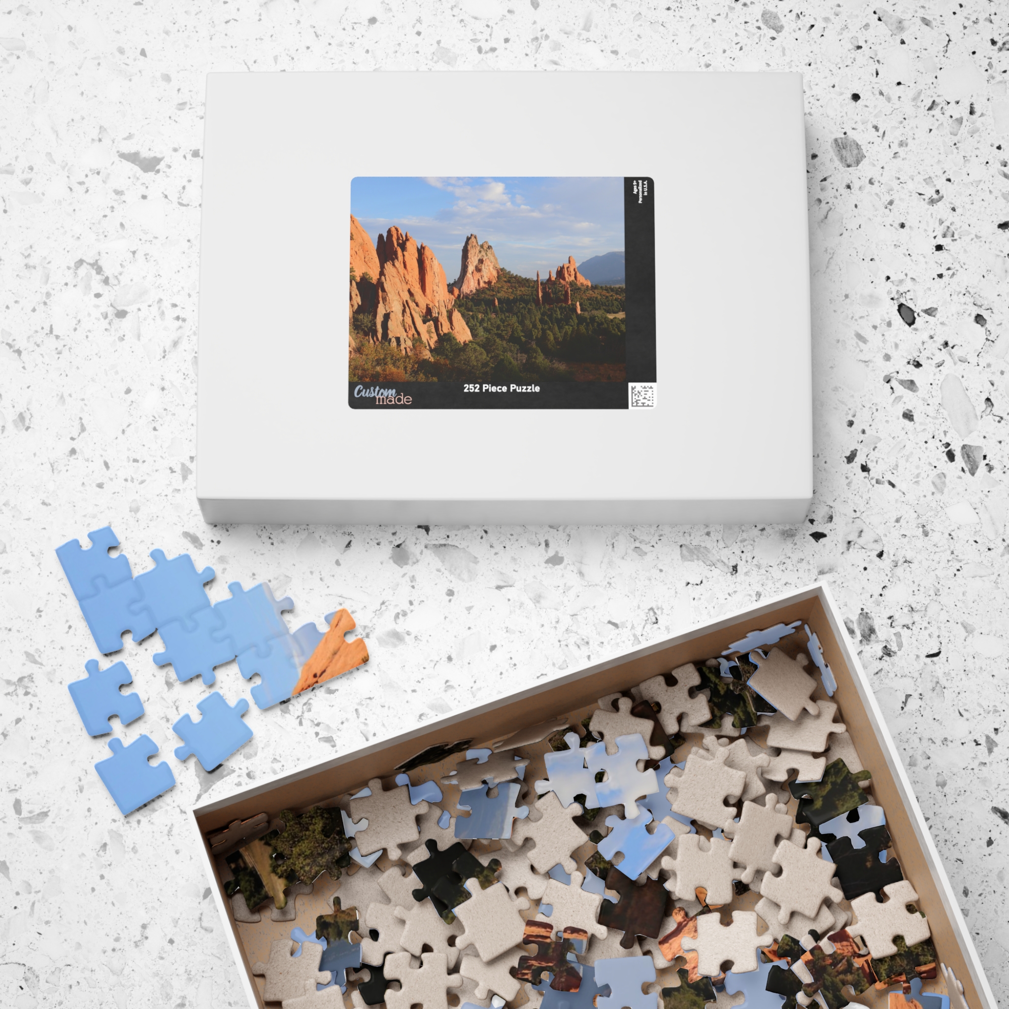 Unique Rock Formations Puzzle at Garden of the Gods Colorado Springs - Scenic Landscape Jigsaw Puzzle, Original Photography - Image 8