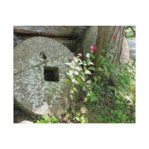 Grinding Wheel at Elys Mill Puzzle - Scenic Roaring Fork, Great Smoky Mountains Jigsaw Puzzle with Original Photography