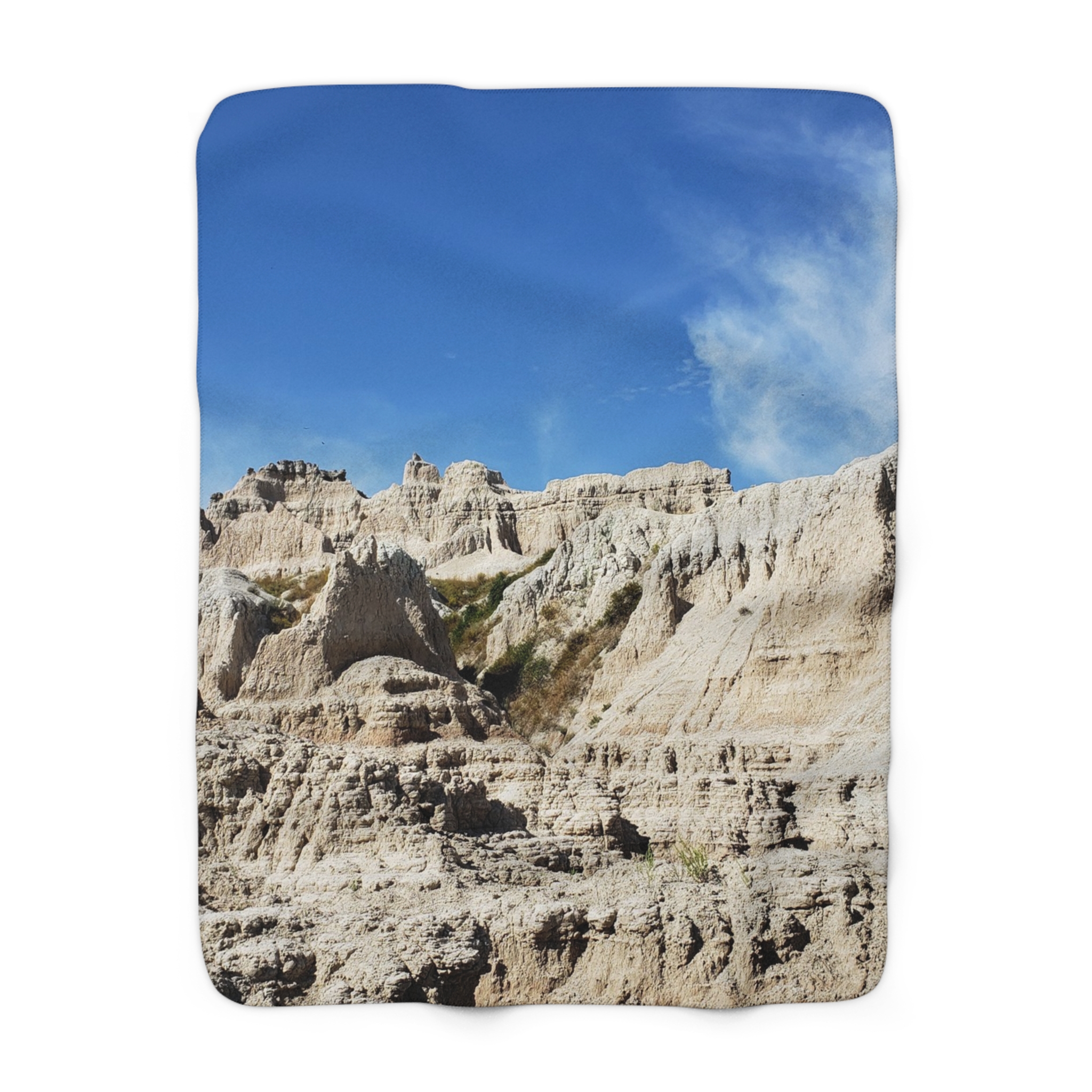 Sandstone Buttes Sherpa Fleece Blanket Featuring Badlands National Park Photography - Cozy, Warm, and Scenic Throw, Original Photograph