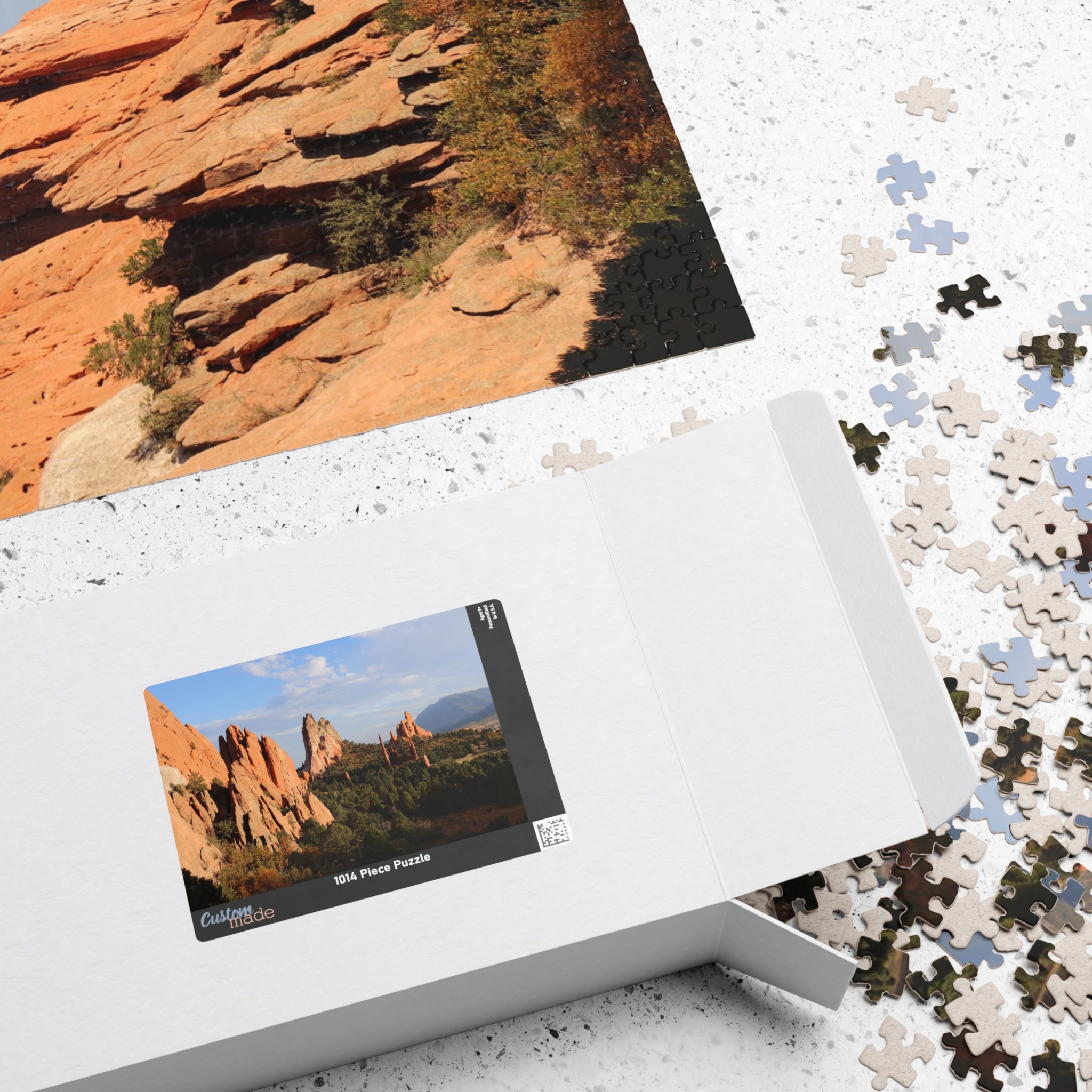 Unique Rock Formations Puzzle at Garden of the Gods Colorado Springs - Scenic Landscape Jigsaw Puzzle, Original Photography - Image 16