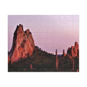 Puzzle Featuring Unique Rock Formations at Garden of the Gods, Colorado Springs - Sunset Landscape Photography, Original Photograph