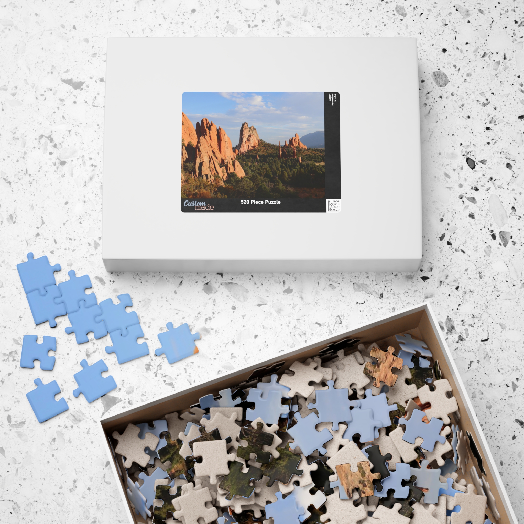 Unique Rock Formations Puzzle at Garden of the Gods Colorado Springs - Scenic Landscape Jigsaw Puzzle, Original Photography - Image 12