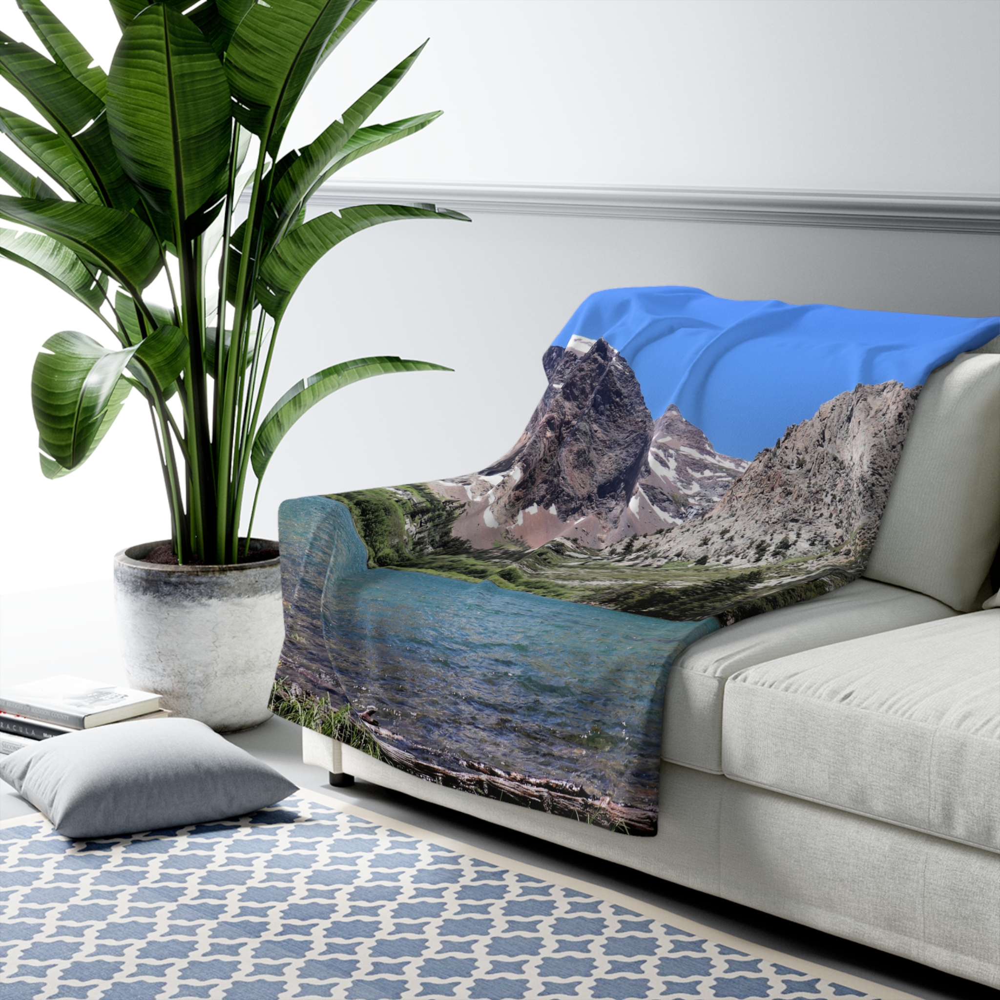 Parker Lake Sherpa Fleece Blanket Featuring Ansel Adams Wilderness Scenic Photography - Cozy Outdoor and Home Throw, Original Photograph - Image 3